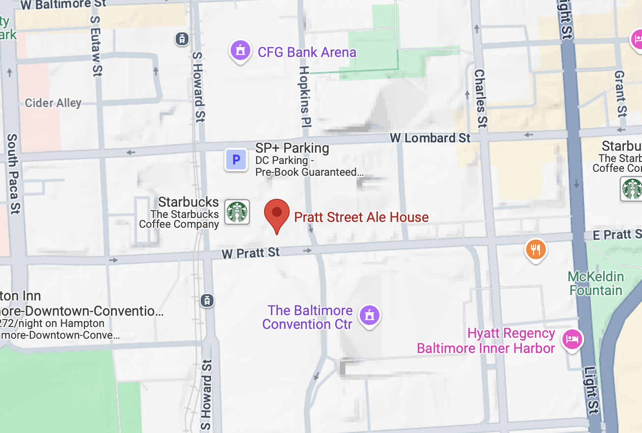 Pratt Street Ale House Directions